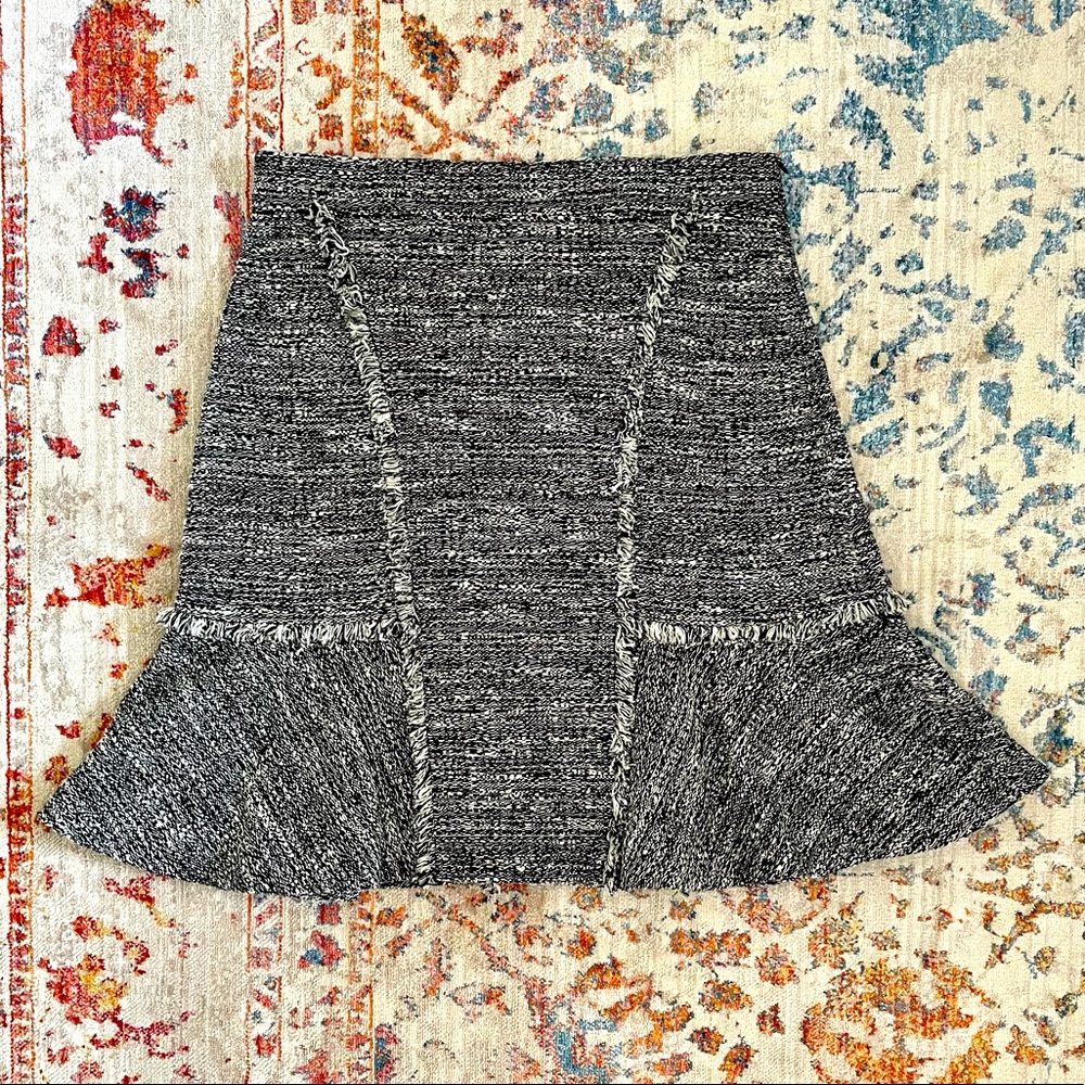 Brooks Brothers Fluted Tweed Skirt